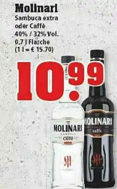 trinkgut Molinari Sambuca Extra Oder Caffè Angebot