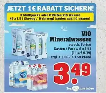 trinkgut Vio Mineralwasser Angebot