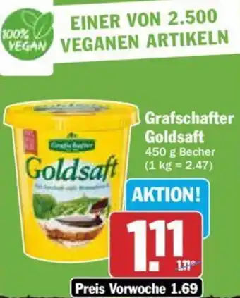 Hit Grafschafter Goldsaft 450 g Becher Angebot