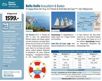 Lidl Bella Italia Kreuzfahrt & Baden Angebot