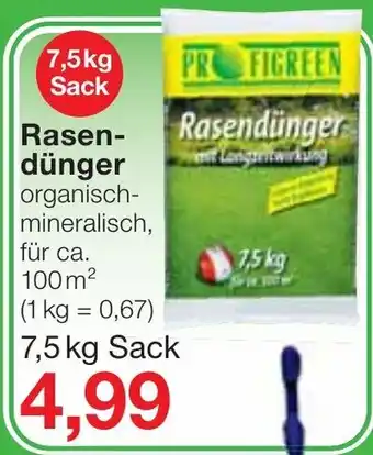 Jawoll Rasendünger 7,5kg Angebot