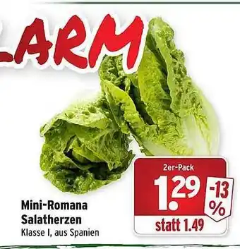 Wasgau Mini-Romana Salatherzen Angebot