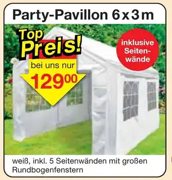 Jawoll Party Pavillon 6x3m Angebot