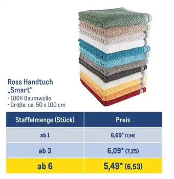 METRO Ross Handtuch Smart 50*100 Angebot