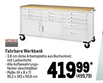 METRO Seville Classics Fahrbare Werkbank Angebot