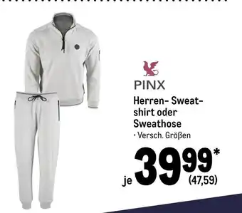 METRO Pinx Herren-Sweatshirt o. Sweathose Angebot