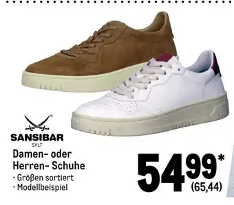 METRO Sansibar Damen- o. Herren-Schuhe Angebot