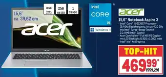 METRO Acer 15,6" Notebook Aspire 3 Angebot