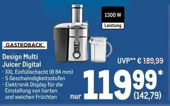 METRO Gastroback Design Multi Juicer Digital Angebot