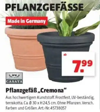 Hagebau Casaya Pflanzgefäß Cremona Angebot