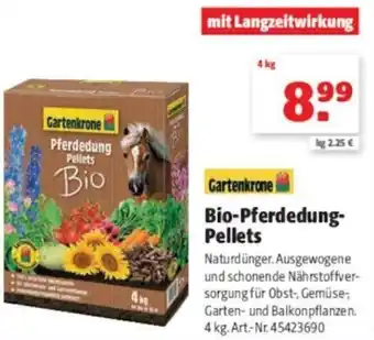 Hagebau Gartenkrone Bio Pferdedung Pellets 4 kg Angebot