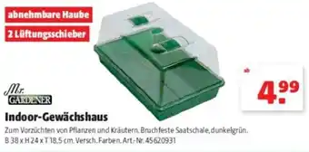 Hagebau Mr. Gardener Indoor Gewächshaus Angebot