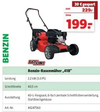 Hagebau Go/On Benzin Rasenmäher 41B Angebot