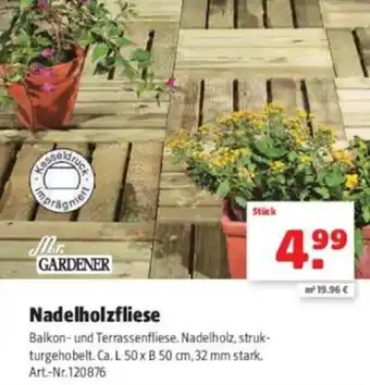 Hagebau Mr. Gardener Nadelholzfliese Angebot