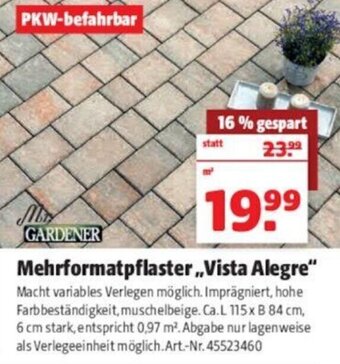 Hagebau Mr. Gardener Mehrformatpflaster Vista Alegre Angebot