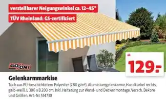 Hagebau Go/On Gelenkarmmarkise Angebot