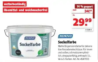 Hagebau Renovo Sockelfarbe 5 L Angebot