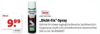 Hagebau MEM Dicht Fix Spray 500 ml Angebot