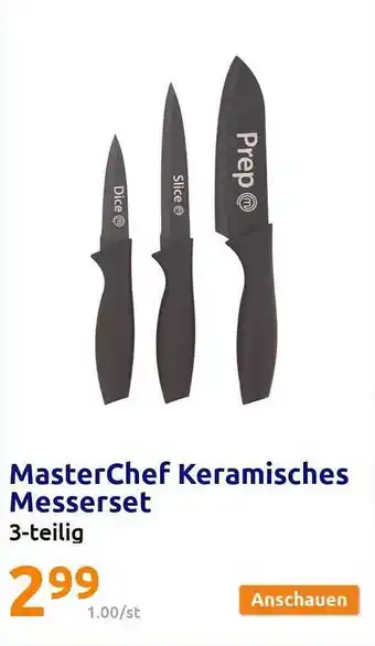 Action Masterchef keramisches messerset Angebot