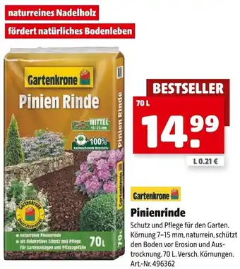 Hagebau Gartenkrone Pinienrinde 70 L Angebot