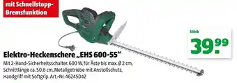 Hagebau Elektro Heckenschere EHS 600-55 Angebot