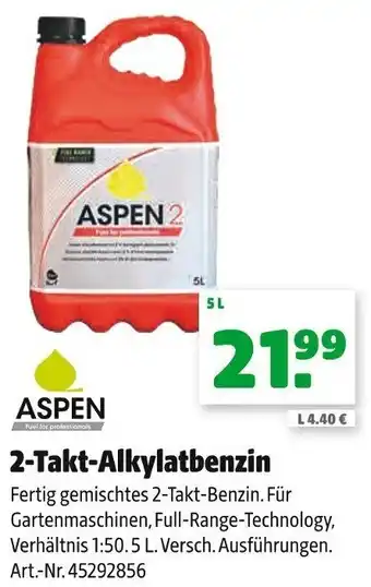 Hagebau Aspen 2 Takt Alkylatbenzin 5 L Angebot