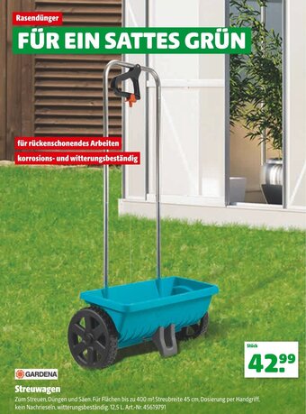 Hagebau Gardena Streuwagen Angebot