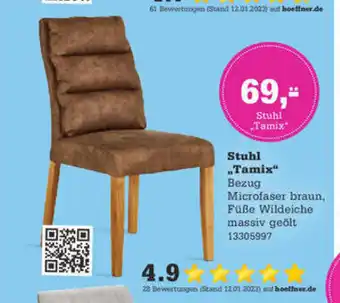 Höffner Stuhl Tamix Angebot