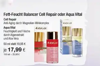 Vitalia Fett Feucht Balancer Cell Repair oder Aqua Vital Angebot