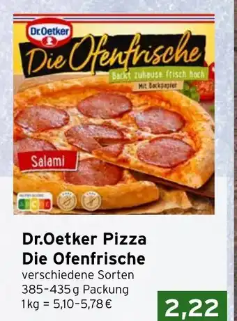 CAP Markt Dr. Oetker Die Ofenfrische Pizza 385-435g Angebot