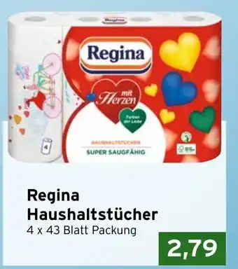 CAP Markt Regina Haushalttucher mit Herzen 4*43st Angebot