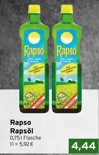 CAP Markt Rapso 100% Reines Rapsol 750ml Angebot