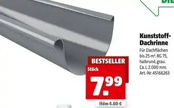 Hagebau Kunststoff Dachrinne Angebot