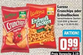 dodenhof Lorenz crunchips oder erdnußlocken Angebot