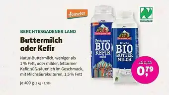 Erdi Biomarkt Berchtesgadener land buttermilch oder kefir Angebot