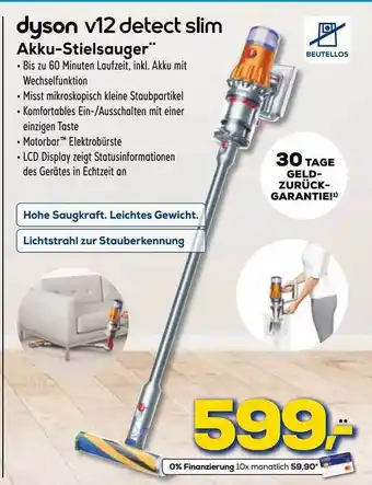 Euronics XXL Dyson v12 detect slim akku-stielsauger Angebot