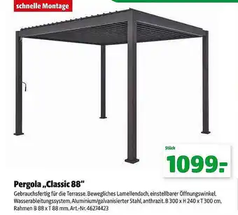 Hagebau Pergola „classic 88“ Angebot