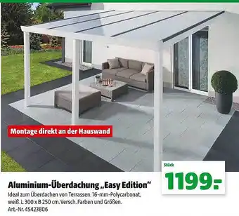 Hagebau Aluminium-überdachung „easy edition“ Angebot