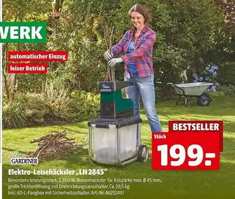 Hagebau Gardener elektro-leisehäcksler lh2845 Angebot