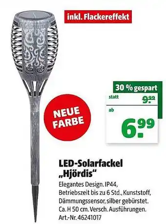 Hagebau Led-solarfackel hjördis Angebot