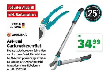 Hagebau Gardena ast- und gartenscheren-set Angebot