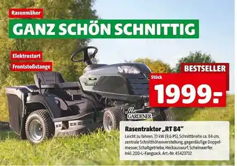 Hagebau Rasentraktor rt84 Angebot