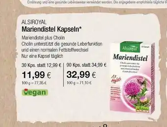 Vitalia Mariendistel Kapseln Angebot