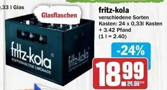 Hit Fritz-kola Angebot