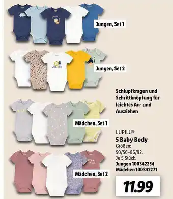 Lidl Lupilu 5 baby body Angebot