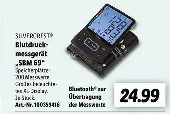 Lidl Silvercrest blutdruckmessgerät sbm69 Angebot