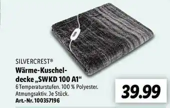 Lidl Silvercrest wärme-kuscheldecke swkd 100 a1 Angebot