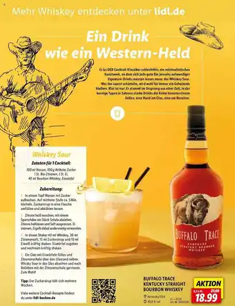 Lidl Buffalo trace kentucky straight bourbon whiskey Angebot