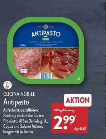 Aldi Nord Cucina nobile antipasto Angebot