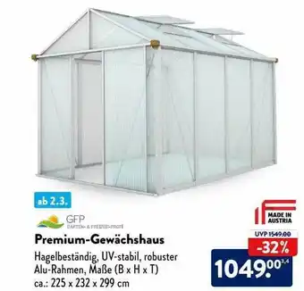 Aldi Nord Premium-gewächshaus Angebot